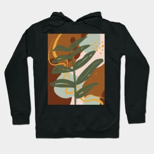 Abstract Leaf, Modern Minimal Art Hoodie